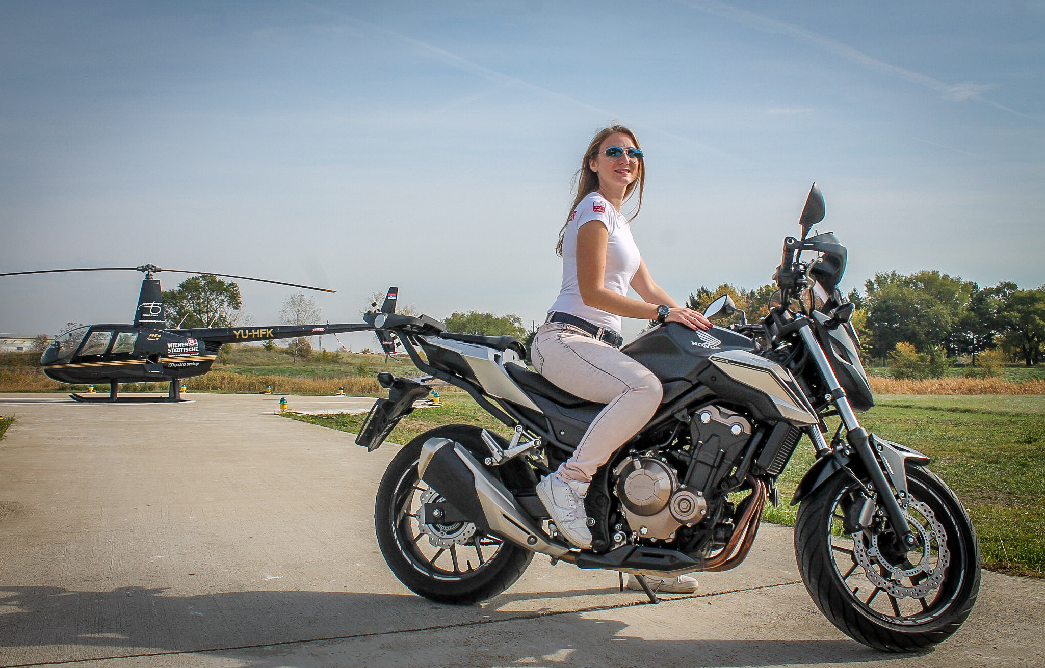 Sara Krneta, žena pilot, škola za pilote