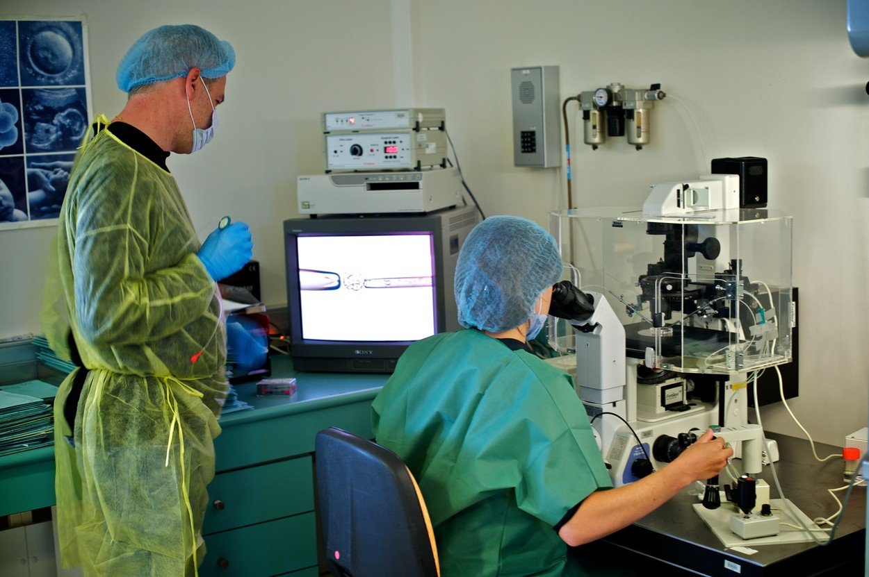 Vantelesna oplodnja, laboratorija