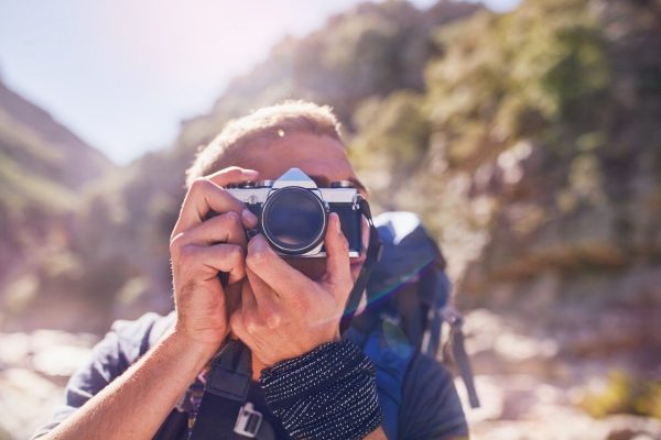 fotoaparat, fotografisanje, dečko, avantura