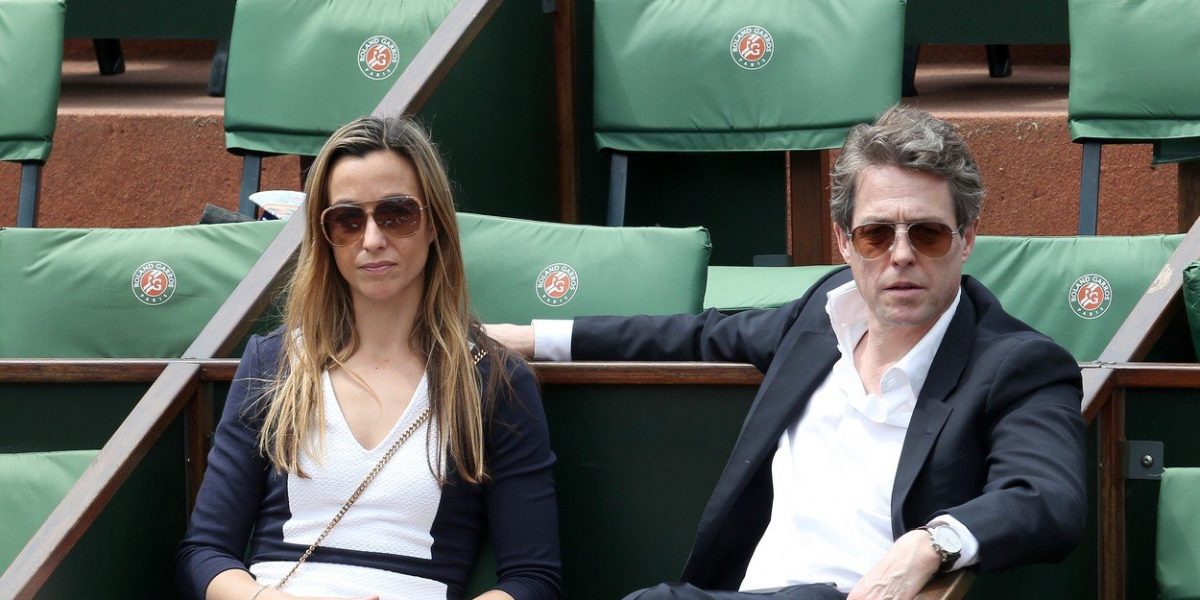 Hju Grant i žena Ana Eberstin, deca, trudnoća