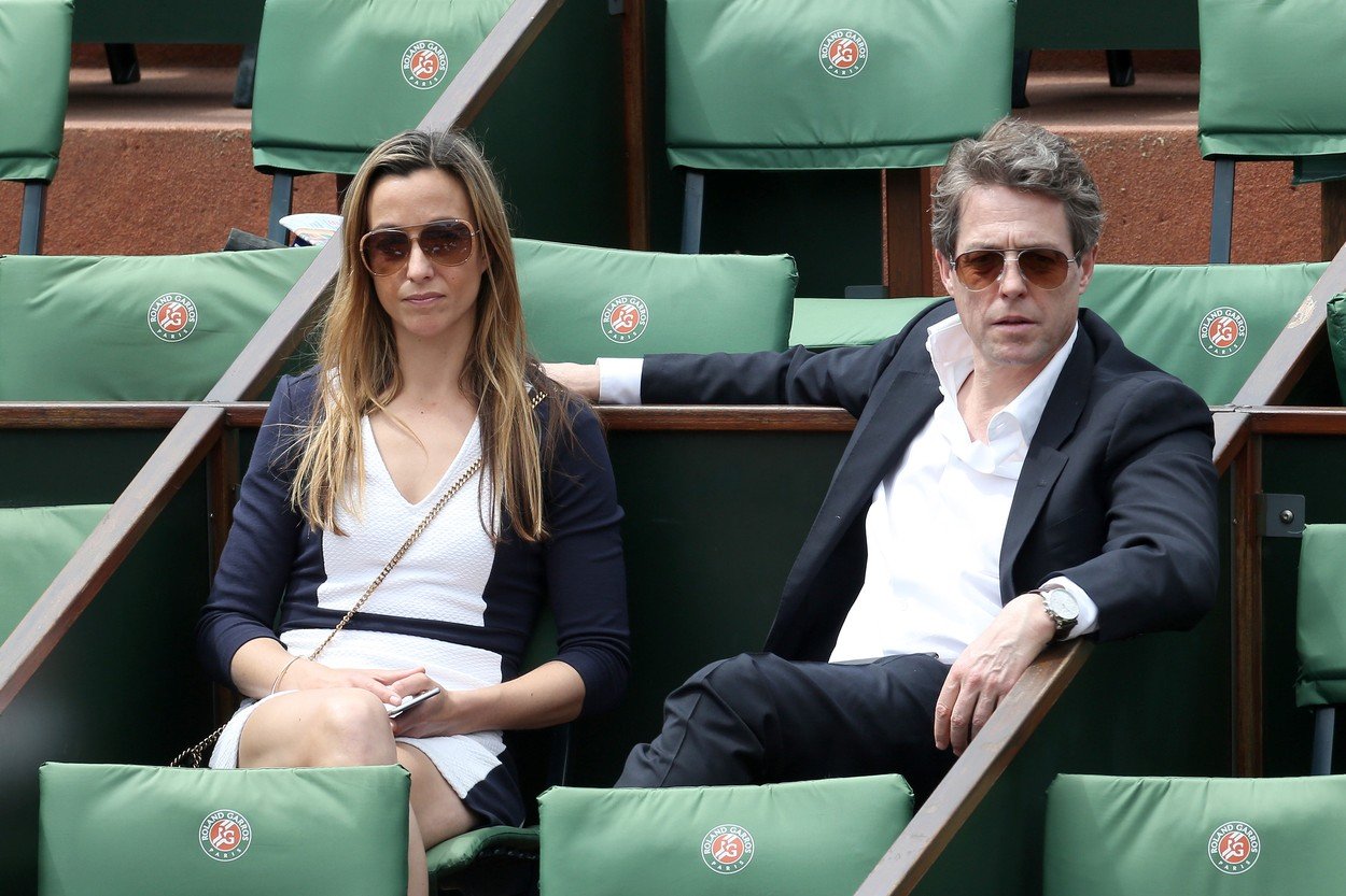 Hju Grant i žena Ana Eberstin, deca, trudnoća
