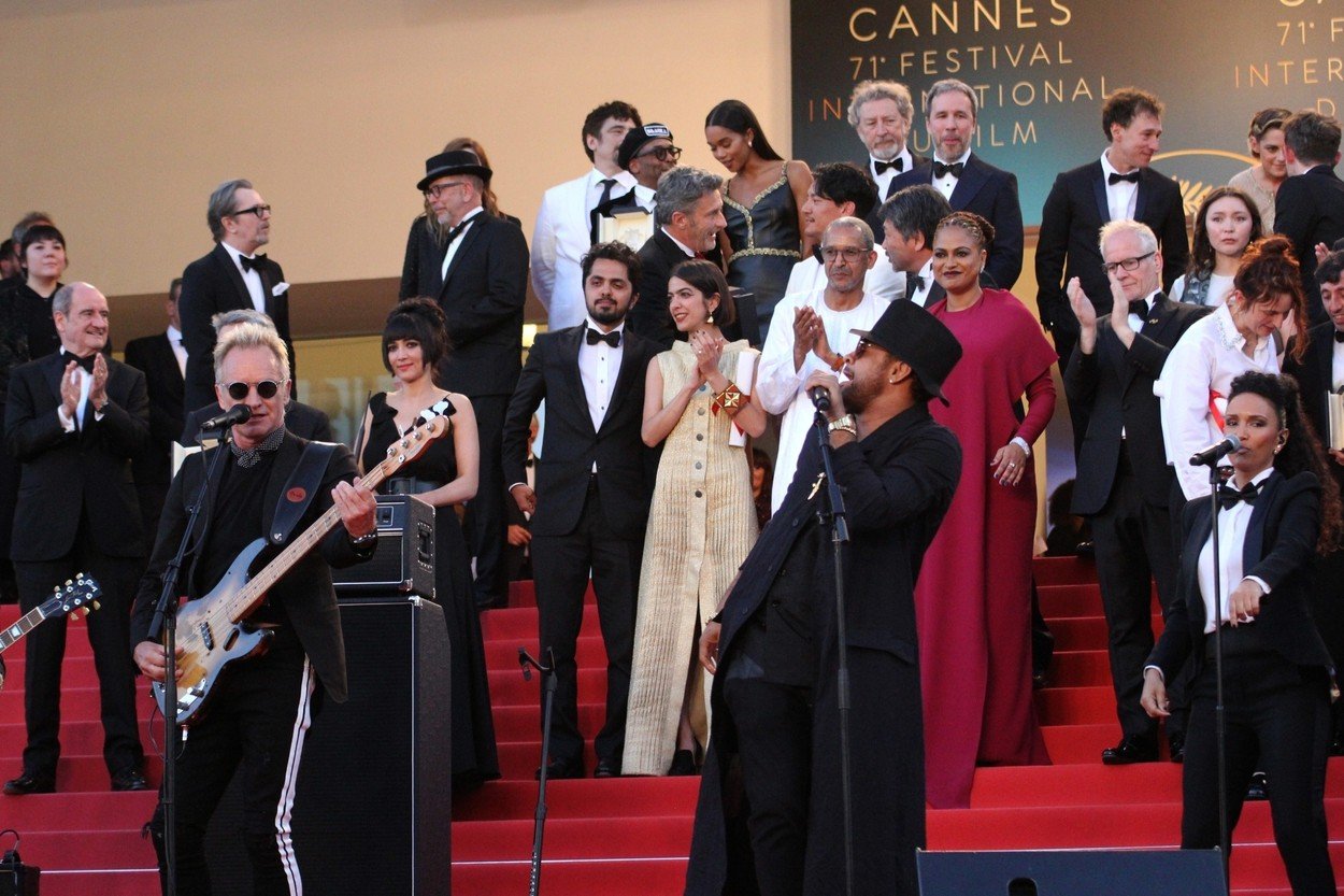 sting, kanski festival, zatvaranje
