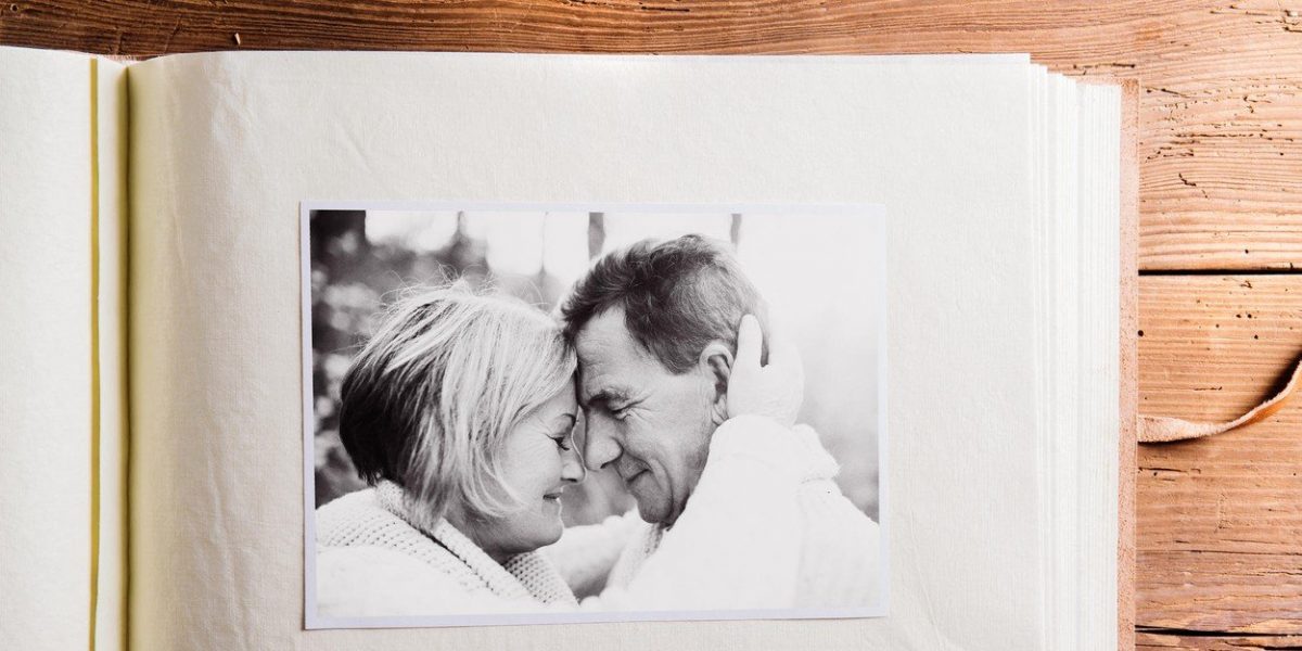 Ljubav, par, stara fotografija