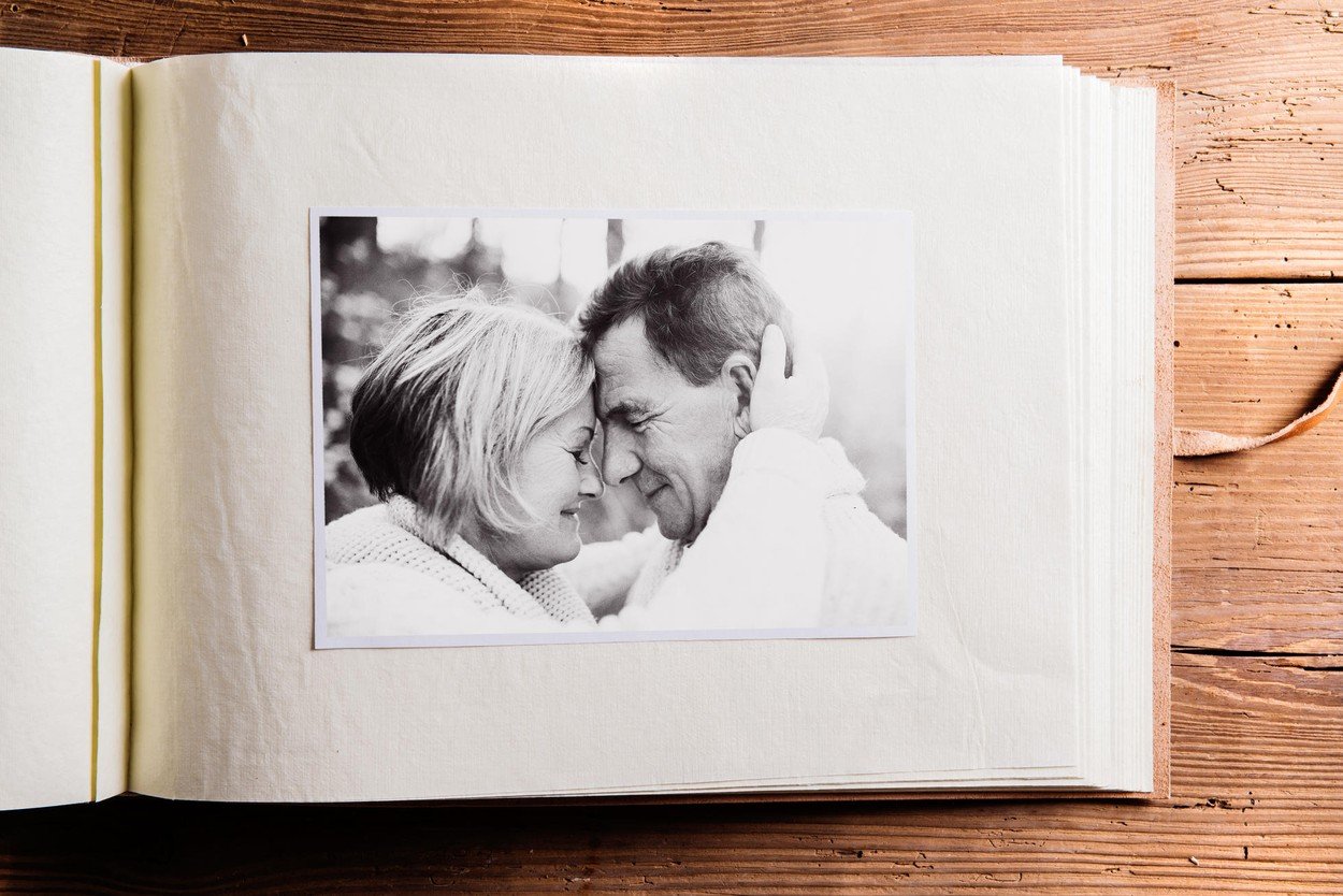 Ljubav, par, stara fotografija