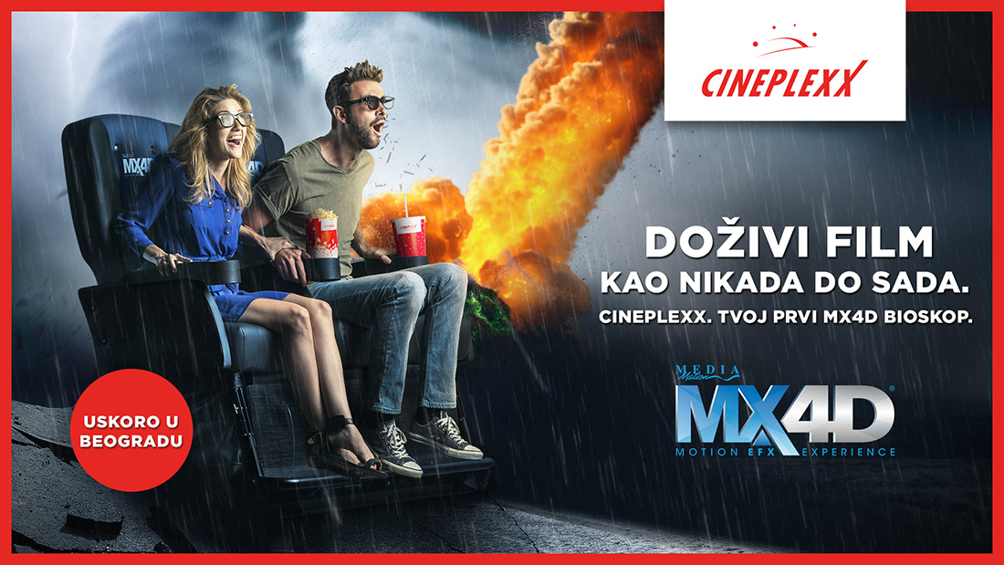 Prvi" Cineplexx 4D" bioskop uskoro u Beogradu!