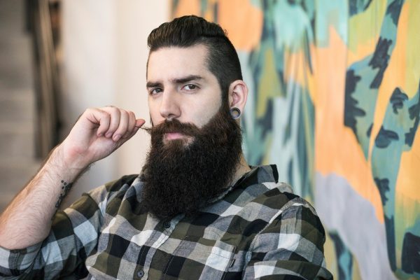 brade, muškarci, hipsteraj, brijanje