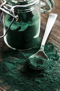 spirulina, zdrava hrana, prah od spiruline